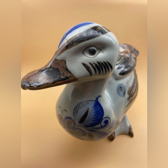 Vintage Mexican Pottery Duck, Signed by El Palomar, Mexico - Picture 4 of 12